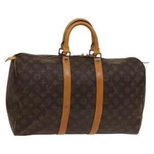 LOUIS VUITTON Monogram Keepall 45 Boston Bag M41428 LV Auth yk18618